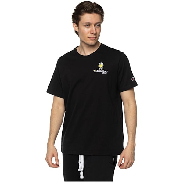 T-shirts Champion X Smiley Crewneck Sort 178 - 182 cm/M