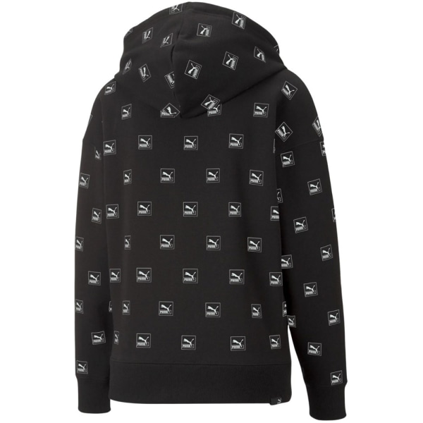 Puserot je Fleecet Puma Brand Love Aop Hoodie FL Mustat 170 - 175 cm/M