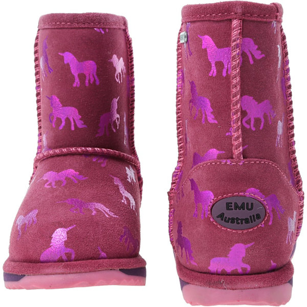 Lumisaappaat Emu Australia Rainbow Unicorn Brumby Vaaleanpunaiset 24