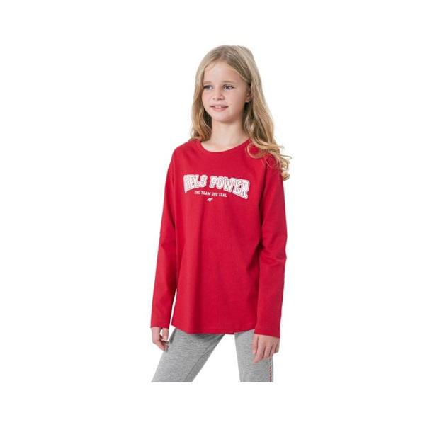 T-paidat 4F JTSDL002 Punainen 122 - 127 cm