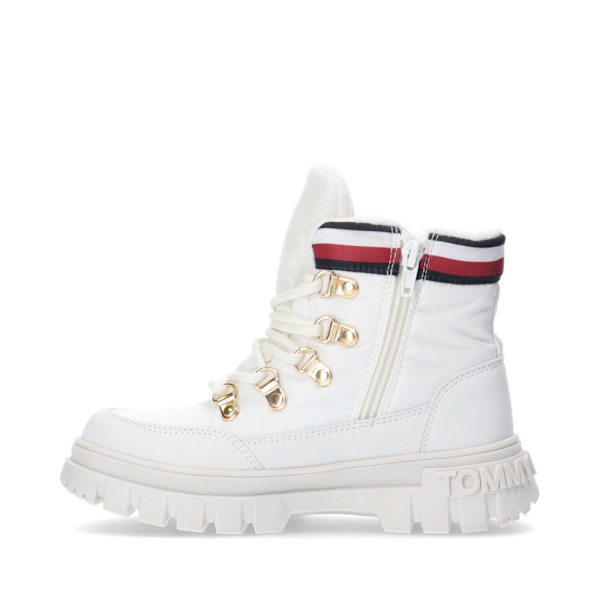 Kengät Tommy Hilfiger Lace-up Bootie Ivory Valkoiset 35