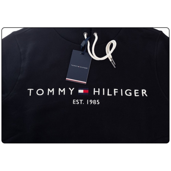 Sweatshirts Tommy Hilfiger Core Tommy Logo Hoody Svarta 169 - 173 cm/S