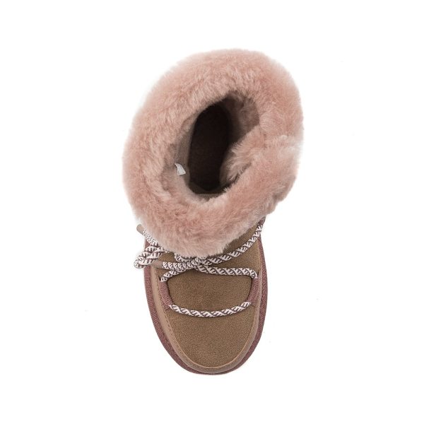 Saapikkaat Emu Buty Australia Botki Damskie Blurred Camel Ruskeat 41