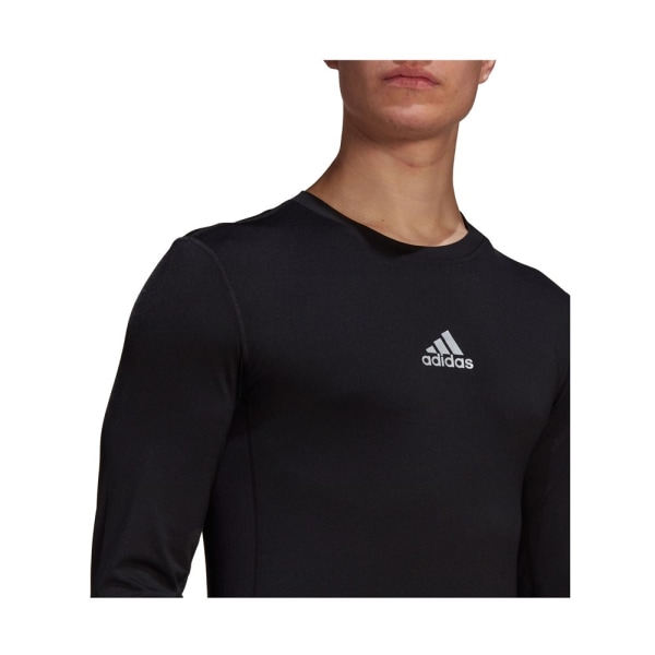 T-paidat Adidas Techfit Compression Mustat 188 - 193 cm/XXL