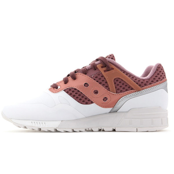 Lågskor Saucony Grid Vit,Rödbrunt 46.5