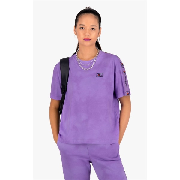 Shirts Champion Wmns Organic Cotton Blend Tie Dye Lila 158 - 162 cm/XS