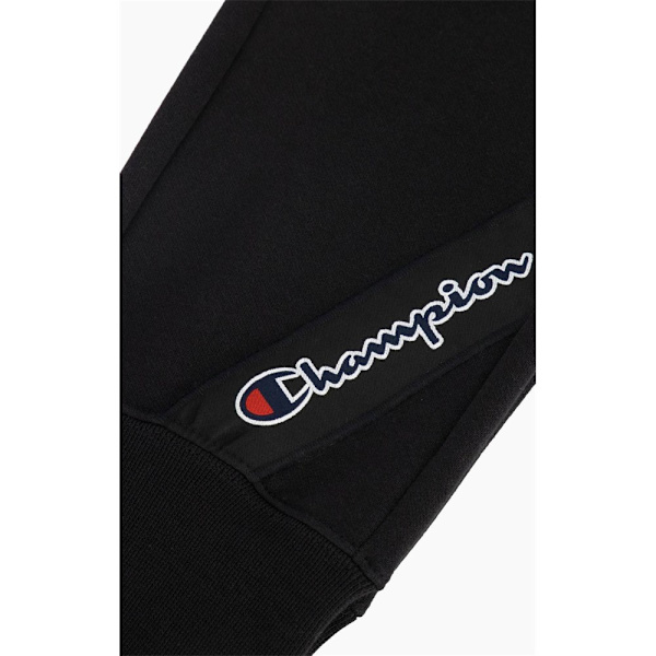 Housut Champion Asymmetric Script Logo Mustat 173 - 177 cm/S