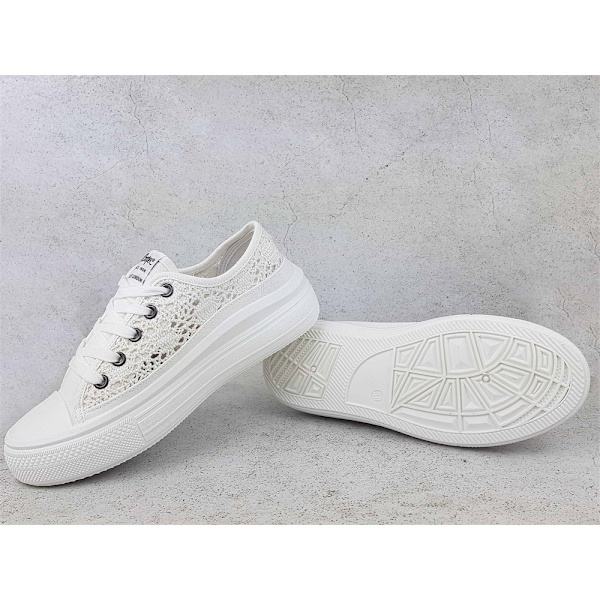 Sneakers low Lee Cooper LCW23441617 Hvid 36