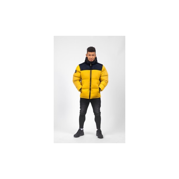 Jackor Monotox Puffer H Mustard Black Honumg 184 - 190 cm/XL