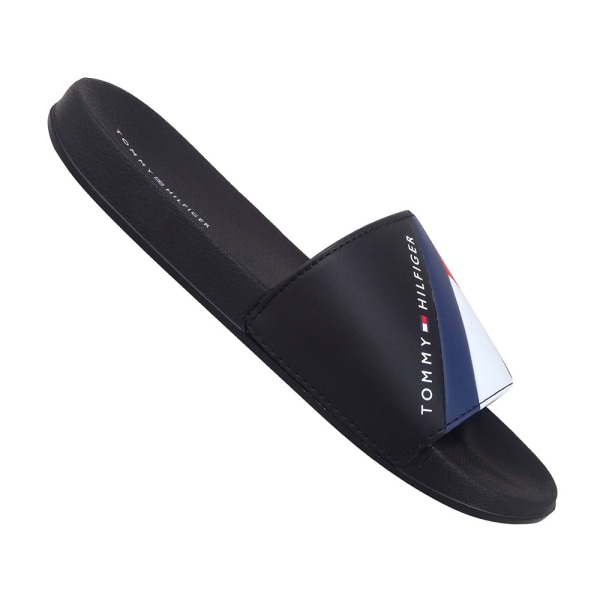 Rantakengät Tommy Hilfiger Flag Pool Slide Mustat 36