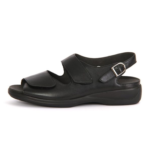 Sandaler Solidus Lia 038 73038 00098 Vitello Svarta 3 UK women