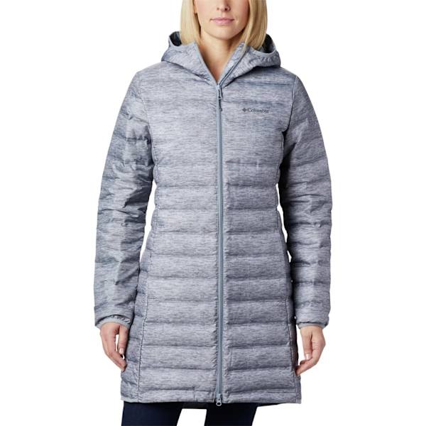 Jakker Columbia Lake 22 Down Long Hooded Grå 152 - 157 cm/XS