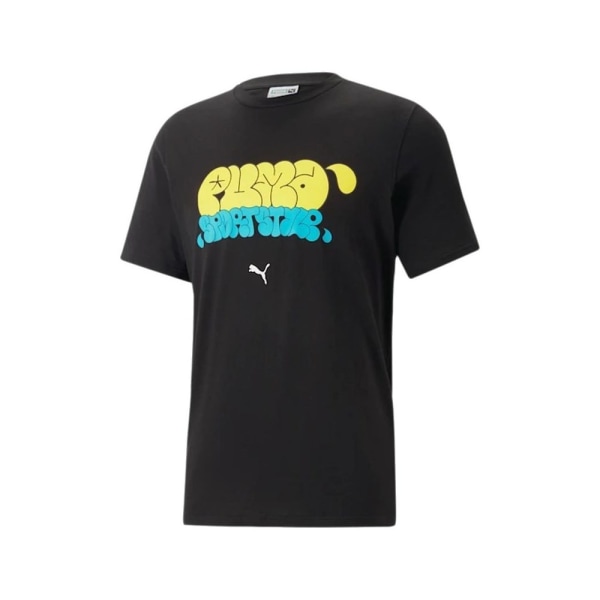 T-shirts Puma Tshirt Graffiti Tee Gul,Blå,Sort 170 - 175 cm/S