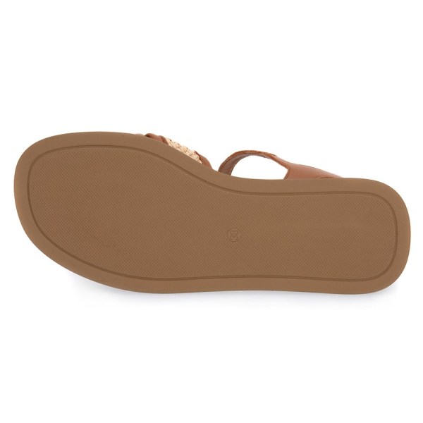 Sandaler Frau Rafia Macrame Ecru Bruna 36