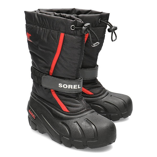 Lumisaappaat Sorel Youth Flurry Mustat 36