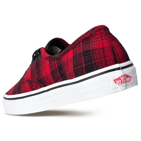 Sneakers low Vans Authentic Plaid Sort,Rød,Hvid 36