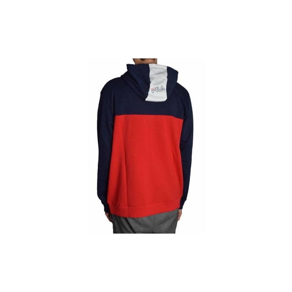 Sweatshirts Fila Lauritz Hoody Hvid,Flåde,Rød 168 - 172 cm/S