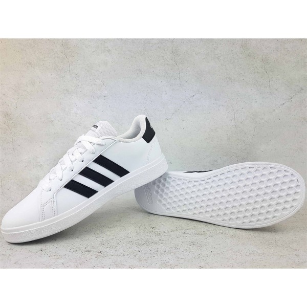 Puolikengät Adidas Grand Court 20 K Valkoiset 40