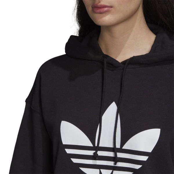 Sweatshirts Adidas Adicolor Trefoil Hoodie Svarta 164 - 169 cm/M