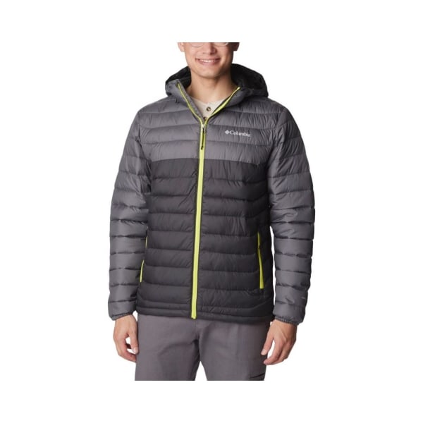 Jakker Columbia Powder Lite Hooded Grå,Sort 178 - 182 cm/M