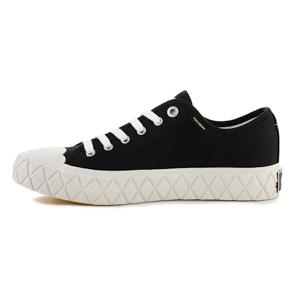 Lenkkitossut Palladium Palla Ace Canavas Blackwhite Asparagus Mustat 39