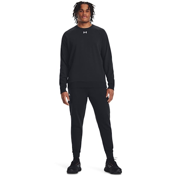 Puserot je Fleecet Under Armour Ua Rival Fleece Crew Mustat 173 - 177 cm/S
