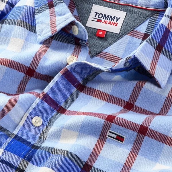 Skjortor Tommy Hilfiger DM0DM17246C1X Blå 179 - 183 cm/L
