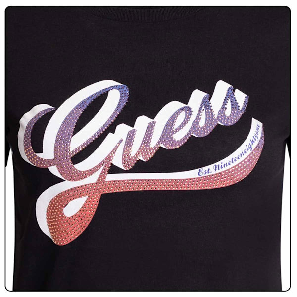 T-paidat Guess W3GI34I3Z14 Jblk Mustat 168 - 172 cm/M