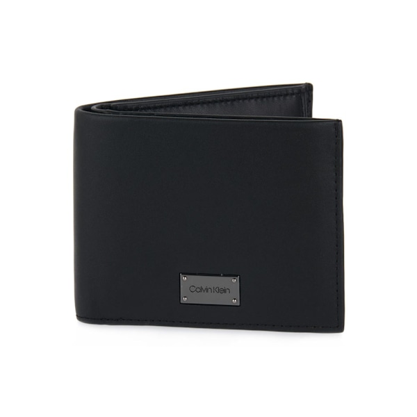 Tegnebøger Calvin Klein Lux Plaque Bifold Scc Wcoin Sort
