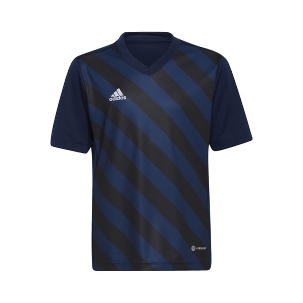 T-paidat Adidas Entrada 22 Graphic Jersey Tummansininen,Mustat 111 - 116 cm/XXS