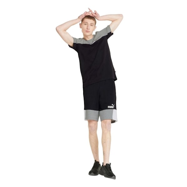 T-paidat Puma Ess Block Mustat,Harmaat 176 - 181 cm/M