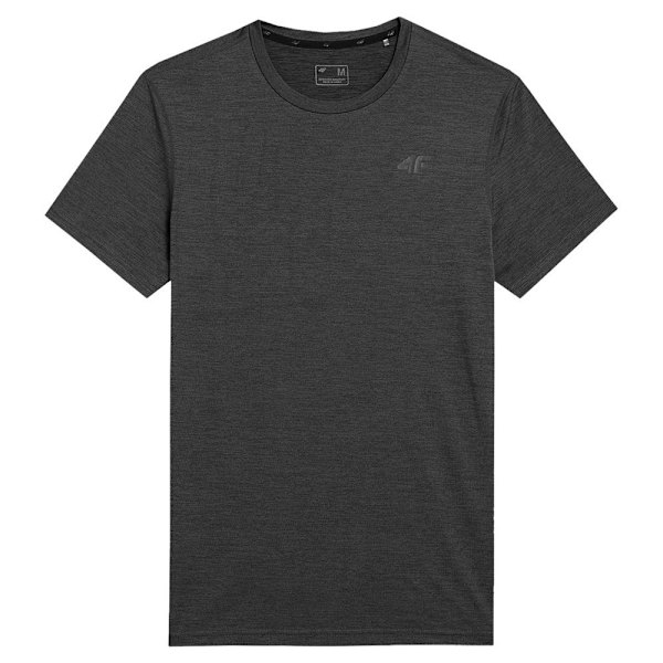 Shirts 4F 4FSS23TFTSM260DEEPBLACKME Grafit 173 - 176 cm/S