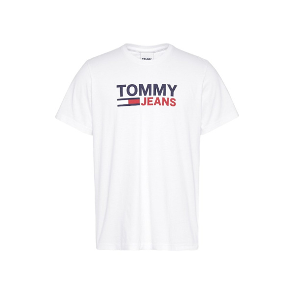 T-shirts Tommy Hilfiger DM0DM15379YBR Hvid 184 - 188 cm/XL