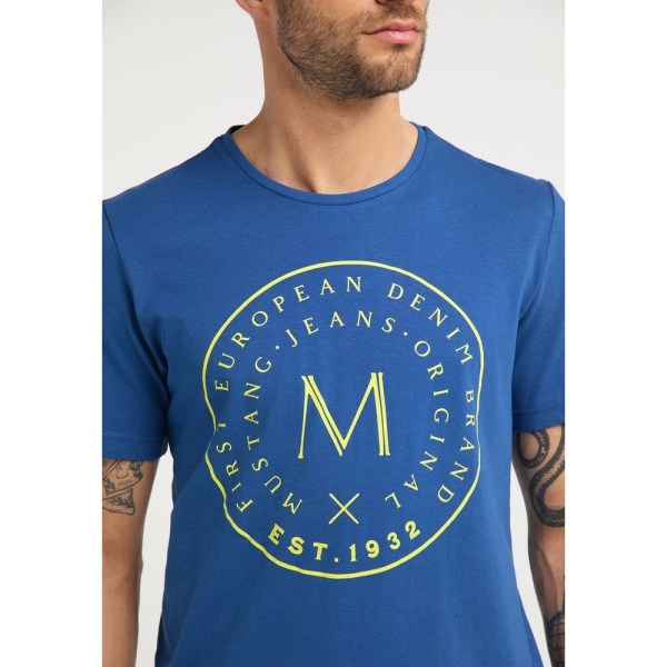 T-shirts Mustang Alex Print Blå 164 - 169 cm/S