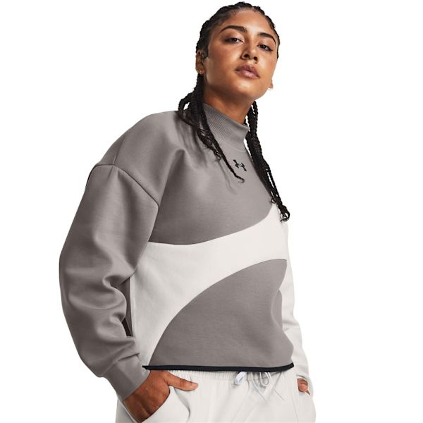 Sweatshirts Under Armour Unstoppable Flc Crop Crew Grå 168 - 172 cm/M