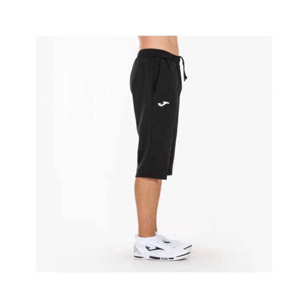 Byxor Joma Capri Fleece Svarta 164 - 169 cm/S