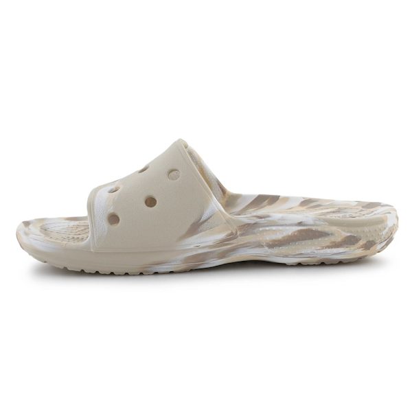 Rantakengät Crocs Classic Marbled Slide Beesit 41
