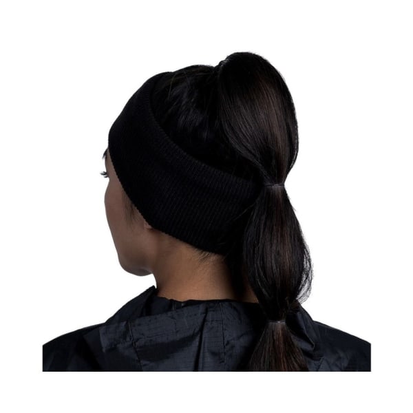 Hatut Buff Crossknit Headband Mustat Produkt av avvikande storlek
