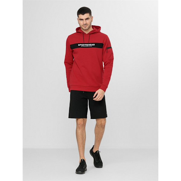 Sweatshirts 4F BLM015 Röda 179 - 182 cm/L