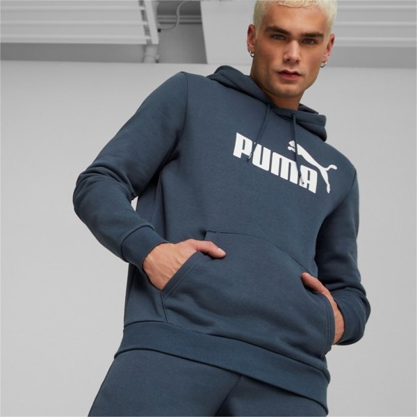 Sweatshirts Puma Ess Big Logo Hoodie FL Flåde 182 - 187 cm/L