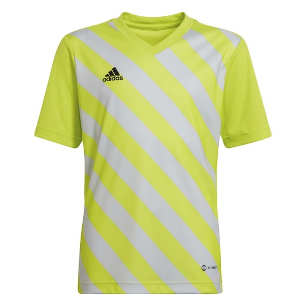 Shirts Adidas Entrada 22 Graphic Jersey Vit,Gula 123 - 128 cm/XS