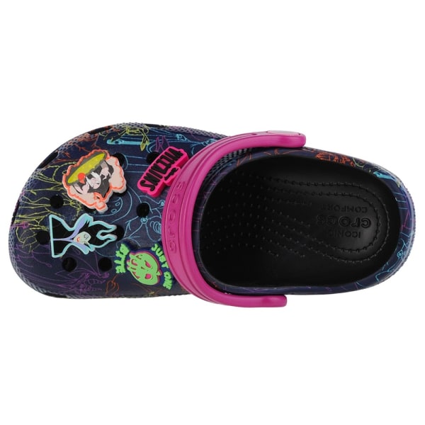 Träskor Crocs Disney Villains Classic Kids Clog Rosa,Svarta 28