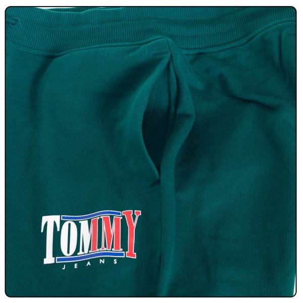 Bukser Tommy Hilfiger DM0DM15031L6O Grøn 179 - 183 cm/XL