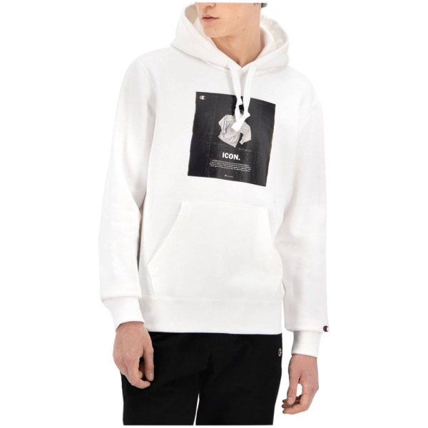 Sweatshirts Champion Icon Graphic Print Hoodie Hvid,Sort 183 - acf8 Vit,Svarta 183 - 187 cm/L | Fyndiq