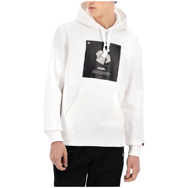 Sweatshirts Champion Icon Graphic Print Hoodie Sort,Hvid 178 - 182 cm/M