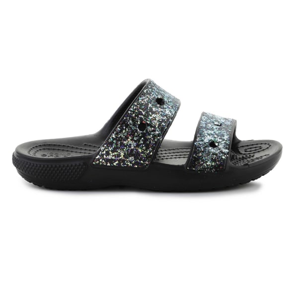 Rantakengät Crocs Classic Glitter Sandal Kids Mustat 33