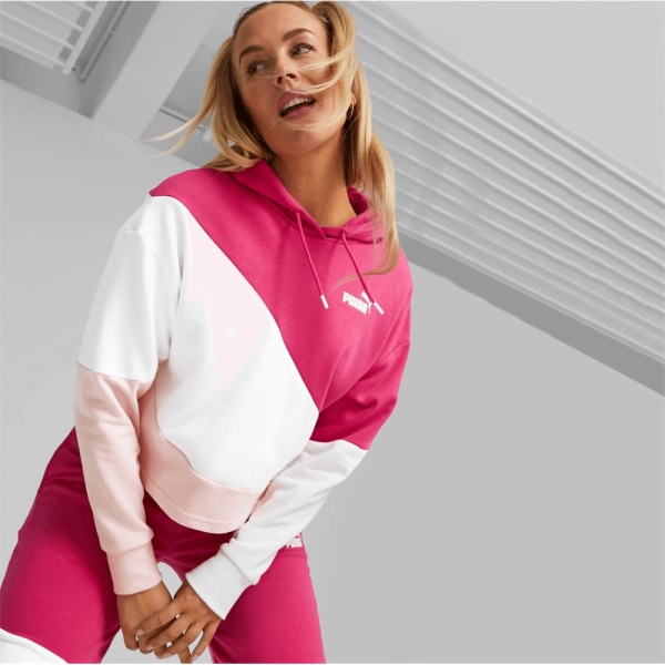 Puserot je Fleecet Puma Power Cat Hoodie Beesit,Vaaleanpunaiset,Valkoiset 182 - 187 cm/XL