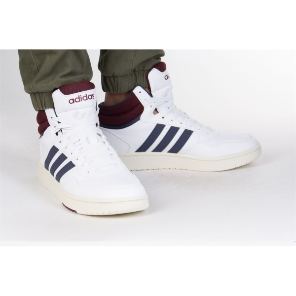 Kengät Adidas Hoops 30 Mid Valkoiset 41 1/3