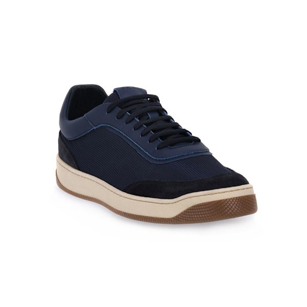 Sneakers low Frau Blu Tecno Suede Flåde 42