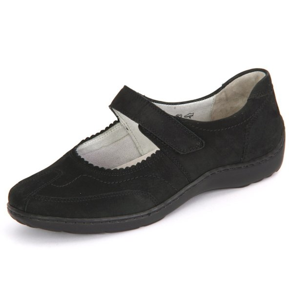 Sneakers low Waldläufer Henni 496302 191 001 Denver Sort 4.5 UK women